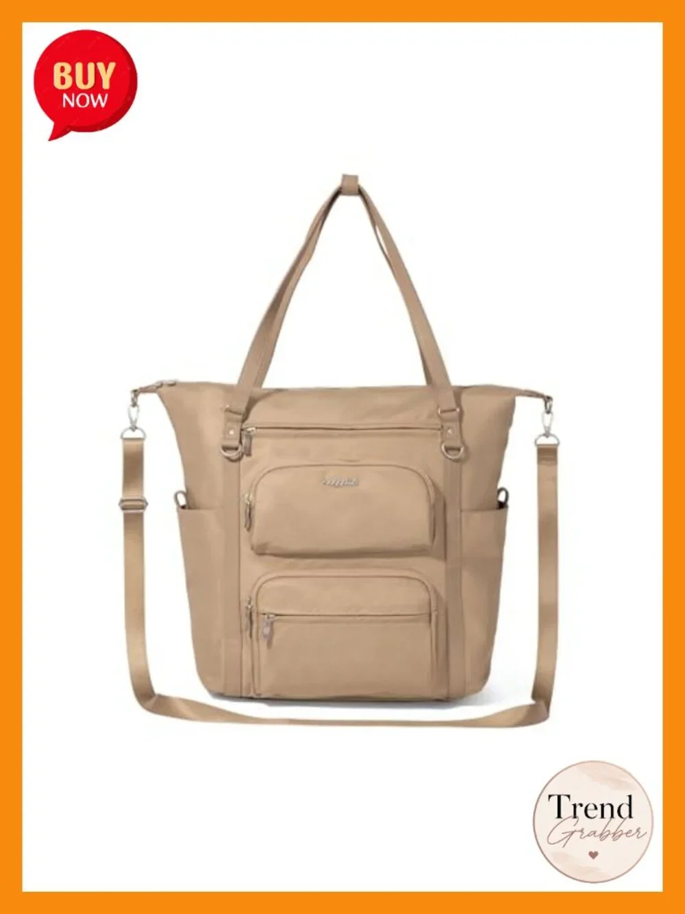 Convertible Travel Backpack RFID Tote Crossbody w/ Laptop Sleeve Luggage Sleeve